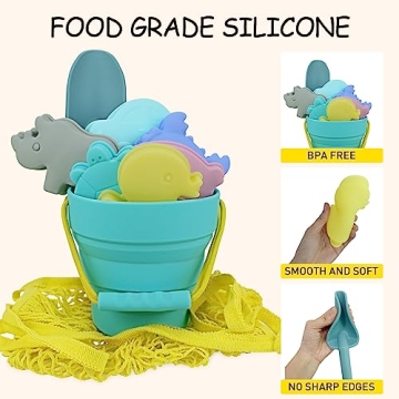 HELMDY Silicone Beach Toys Set for Toddlers Fun Outdoor Play