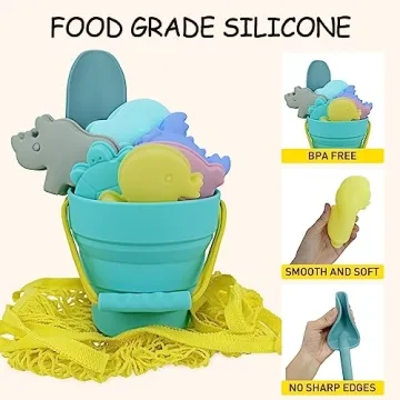 HELMDY Silicone Beach Toys Set for Toddlers Fun Outdoor Play