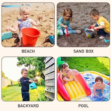 HELMDY Silicone Beach Toys Set for Toddlers Fun Outdoor Play