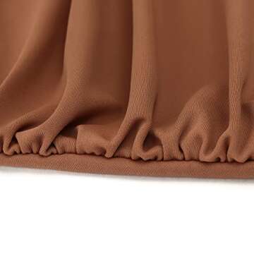 RXRXCOCO Women Front Cross One Piece Swimsuit Tummy Control Cross Back Monokini Bathing Suit for Women Brown Small