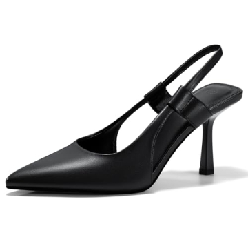 Coutgo Women's Elegant Slingback Heels - Perfect for Prom and Casual Events