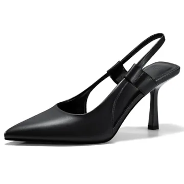 Coutgo Women's Elegant Slingback Heels - Perfect for Prom and Casual Events