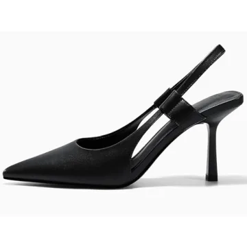Coutgo Women's Chic Slingback Heels for Parties and Prom