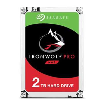 Seagate IronWolf Pro 2TB NAS Internal Hard Drive HDD – 3.5 Inch SATA 6GB/S 7200 RPM 128MB Cache fo...