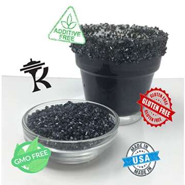 Snowy River Black Cocktail Sugar - Natural Rimmer 4oz