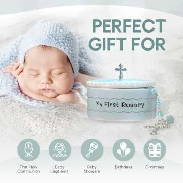 Boys My First Baby Rosary & Keepsake Box