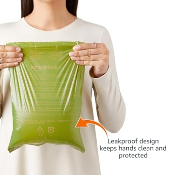 Amazon Basics Lavender Scented Dog Poop Bags - 540 Count