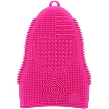 ScivoKaval Makeup Brush Cleaner Glove Mat Mitt Silicone Cosmetic Cleaning Scrubber Tool Face Brushes...