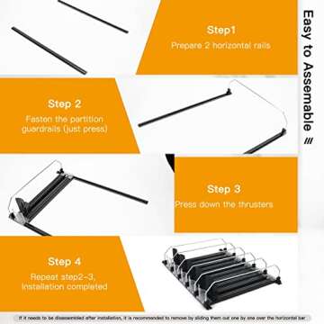 Mlesi Drink Organizer for Fridge | Refrigerator Bottle Can Organizer, Self-Pushing Soda Can Dispenser Holds Up to 12 Cans, Beverage Storage for Pantry/Vending Machine