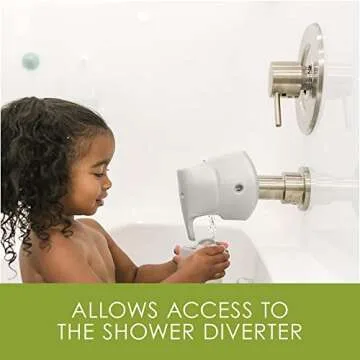 Puj – Snug, Ultra-Soft Spout Cover for Bathtub Taps, BPA-and-PVC-Free Faucet Cover for Safe Baths, Non-Absorbent Bathtub Faucet Cover, Kids’ Bathroom Safety Products, Grey