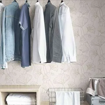 NuWallpaper Floral Peel and Stick Wallpaper in Silver