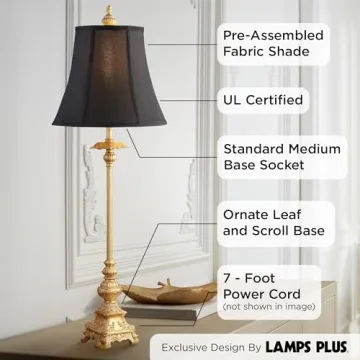 Regency Hill Juliette Buffet Table Lamps Set of 2 36.5"