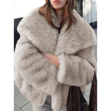 Stylish Faux Fur Winter Coat for Women - Cicy Bell