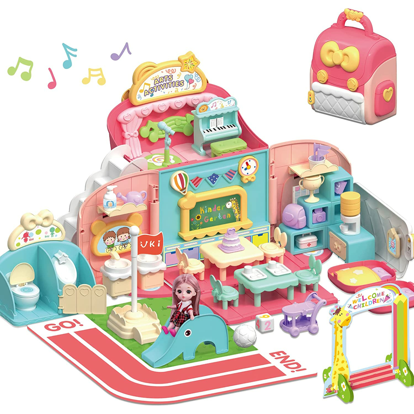 Dollhouse Playset for Kids - Fun & Portable!