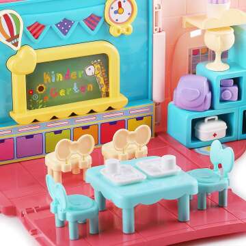 Dollhouse Playset for Kids - Fun & Portable!