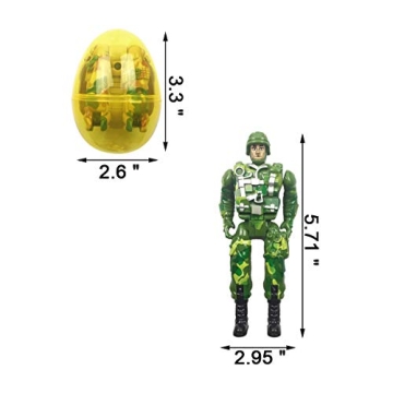 Jumbo Soldier Deformation Easter Eggs for Kids