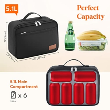 Lifewit Insulated Lunch Box with Ice Packs for All