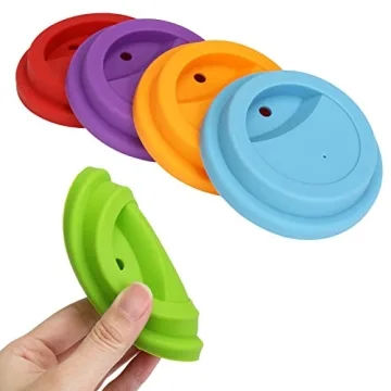 Rommeka Stainless Steel Kids Cups with Silicone Lids & Straws