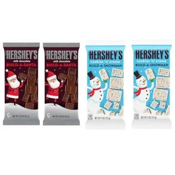 Chocolate XL Build a Santa and Snowman 4 Pack Gift