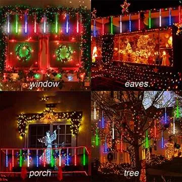 Aokudoni Meteor Shower Christmas Lights for Vibrant Decor