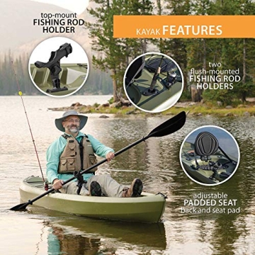 Lifetime Tamarack Angler Sit-On-Top Kayak for Fishing