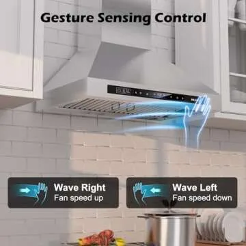 30 inch Wall Mount Range Hood with 900 CFM Suction