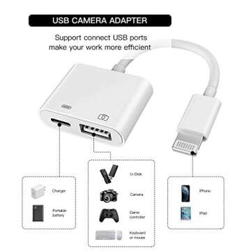 Apple Certified USB OTG Adapter for Quick Charging & File Transfer