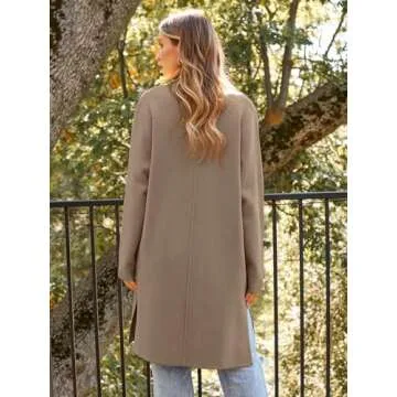 LILLUSORY Women's Trendy Long Cardigan Winter Coat