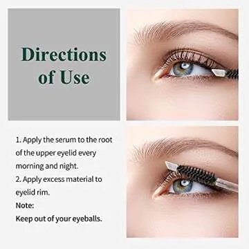 Eyelash Growth Serum, BREYLEE Lash Boost Serum, Eyelash Conditioner for Longer, Fuller, & Thicker Lashes, Silver (3ML/ 0.1 Fl. Oz),Fast Results in 30 days