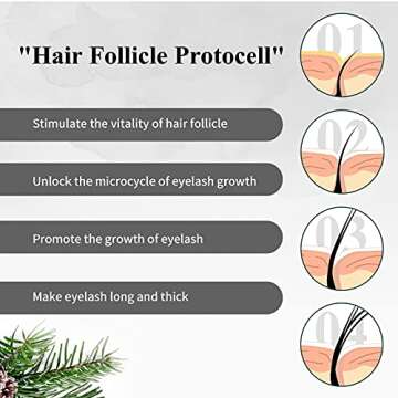 Eyelash Growth Serum, BREYLEE Lash Boost Serum, Eyelash Conditioner for Longer, Fuller, & Thicker Lashes, Silver (3ML/ 0.1 Fl. Oz),Fast Results in 30 days