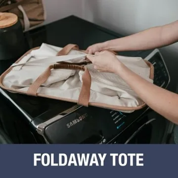 CleverMade Collapsible Laundry Caddy - Space Saver and Stylish