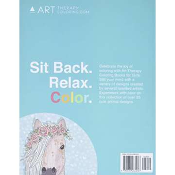 Coloring Books For Girls: Cute Animals: Relaxing Colouring Book for Girls, Cute Horses, Birds, Owls,...