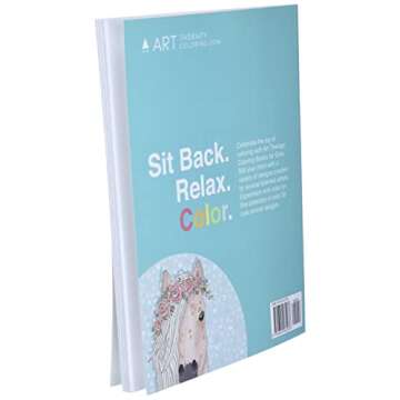 Coloring Books For Girls: Cute Animals: Relaxing Colouring Book for Girls, Cute Horses, Birds, Owls, Elephants, Dogs, Cats, Turtles, Bears, Rabbits, Ages 4-8, 9-12, 13-19