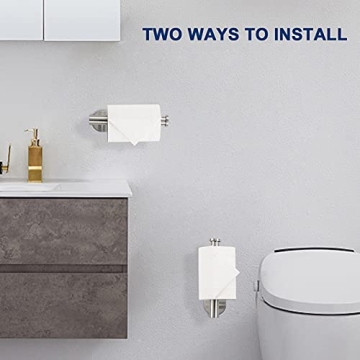 Self-Adhesive Toilet Paper Holder - No Drilling Required