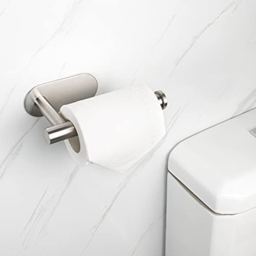 Self-Adhesive Toilet Paper Holder - No Drilling Required