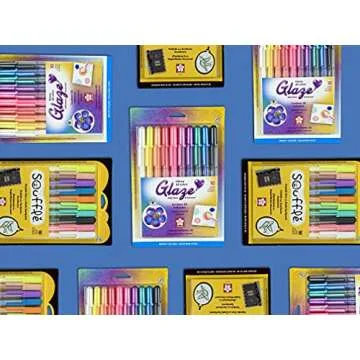 Sakura 38495 2-Piece Glaze 3-Dimensional Glossy Ink Pen Set, Gloss Black