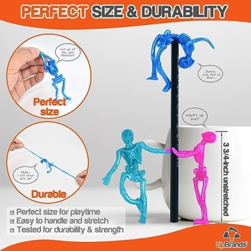 UpBrands Stretchy Skeletons 48 Pack Kids Party Favors