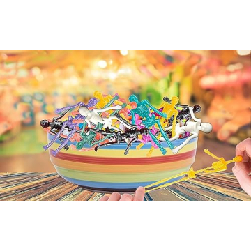 UpBrands Stretchy Skeletons 48 Pack Kids Party Favors