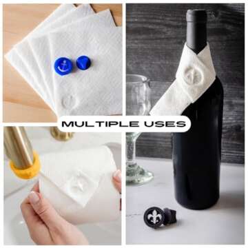 BURU SOLUTIONS Toilet Paper Stamp Fun (Smiley Face) - Add a Unique Personal Touch to Your Bathroom Decor! Enhance Your Home Decor. Ideal for Housekeeping, Hotels, Rentals, Home Staging Decor and More