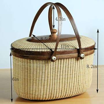 Teng Tian Nantucket Style Picnic Basket for All Occasions