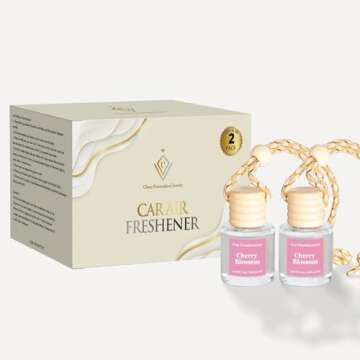 Hanging Car Air Freshener - Essential Oil Diffuser, Long Lasting, Cute, For Women, Made in USA