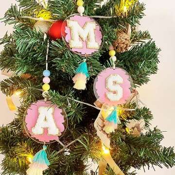 Cute Personalized Car Decor - Janhavi Pink Hanging Ornament
