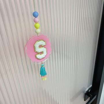 Cute Personalized Car Decor - Janhavi Pink Hanging Ornament