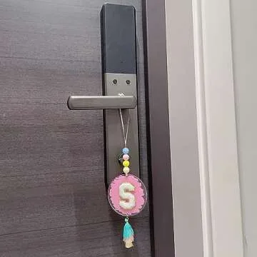 Cute Personalized Car Decor - Janhavi Pink Hanging Ornament