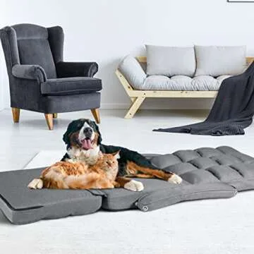 STHOUYN Comfy Floor Chair Bedroom 2 USB Charging Ports, 5-Position Couch Gaming Lounge Chairs Adults...