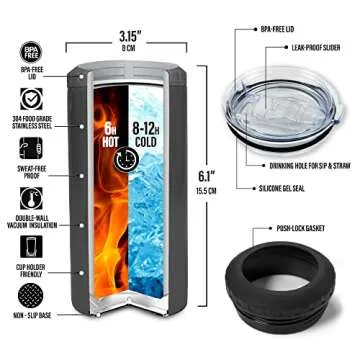 SANDJEST 4-in-1 Dad Tumbler for Perfect Gifts