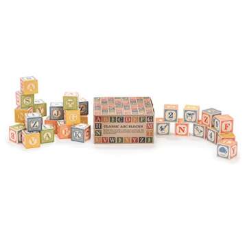 Uncle Goose Classic ABC Blocks - Safe Play for Toddlers