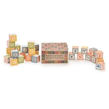 Uncle Goose Classic ABC Blocks - Safe Play for Toddlers