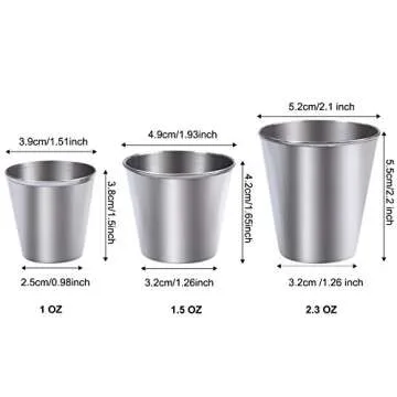 Durable Ruisita Stainless Steel Shot Cups for All Occasions