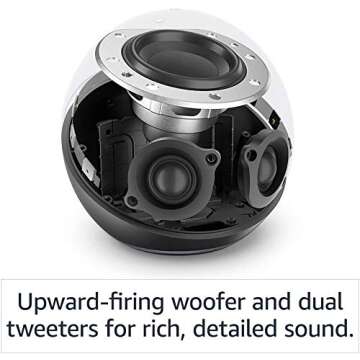 Echo 4th Gen International Version with Alexa and Sound Hub